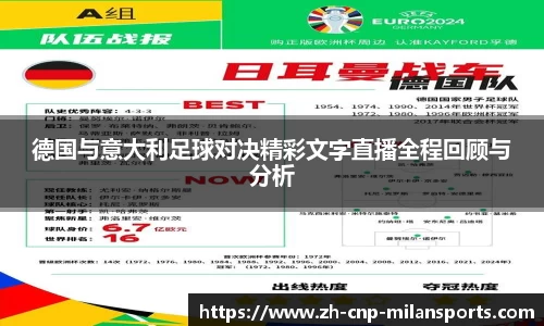 德国与意大利足球对决精彩文字直播全程回顾与分析
